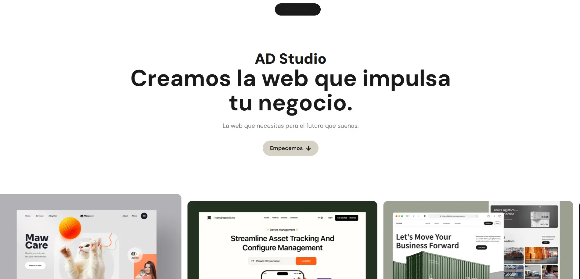 Imagen del proyecto AD Studio Landing Page